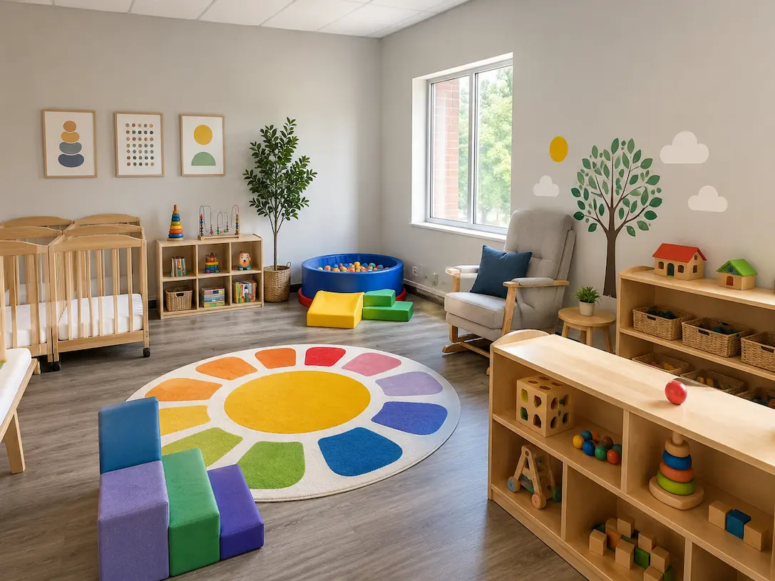 Bright school and daycare environment